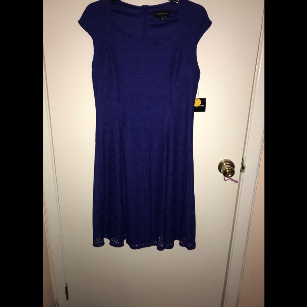 Liz Claiborne Royal blue classic Lacey dress.